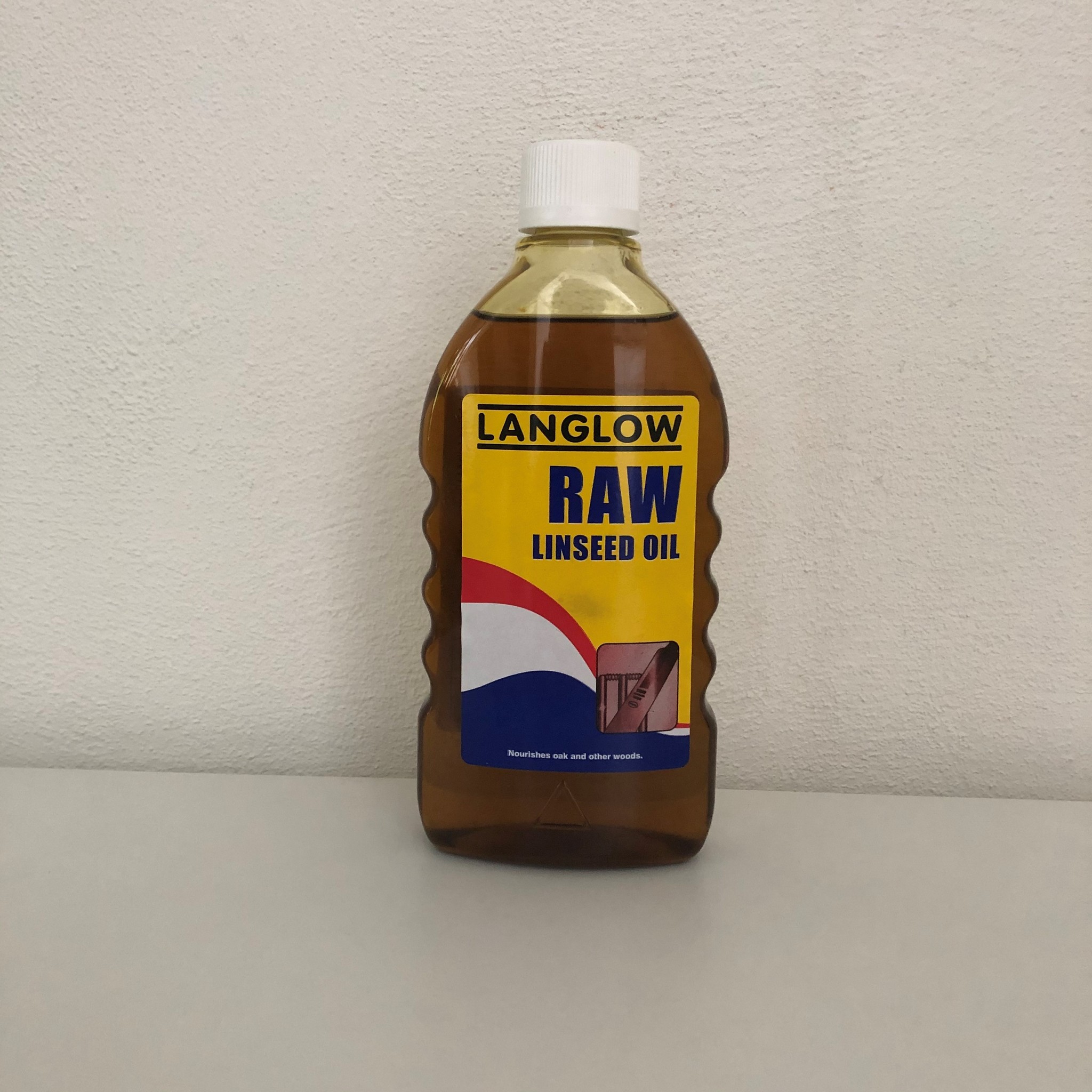 Langlow Raw linseed oil (ruwe lijnolie) 500 ml